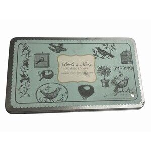 Cavallini Italy Birds & Nests Rubber Stamp Kit